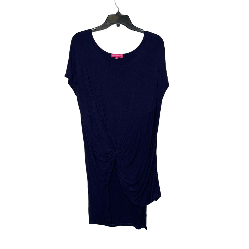 Simply Southern Womens Top Size Medium Navy Blue‎ Long T-Shirt Style